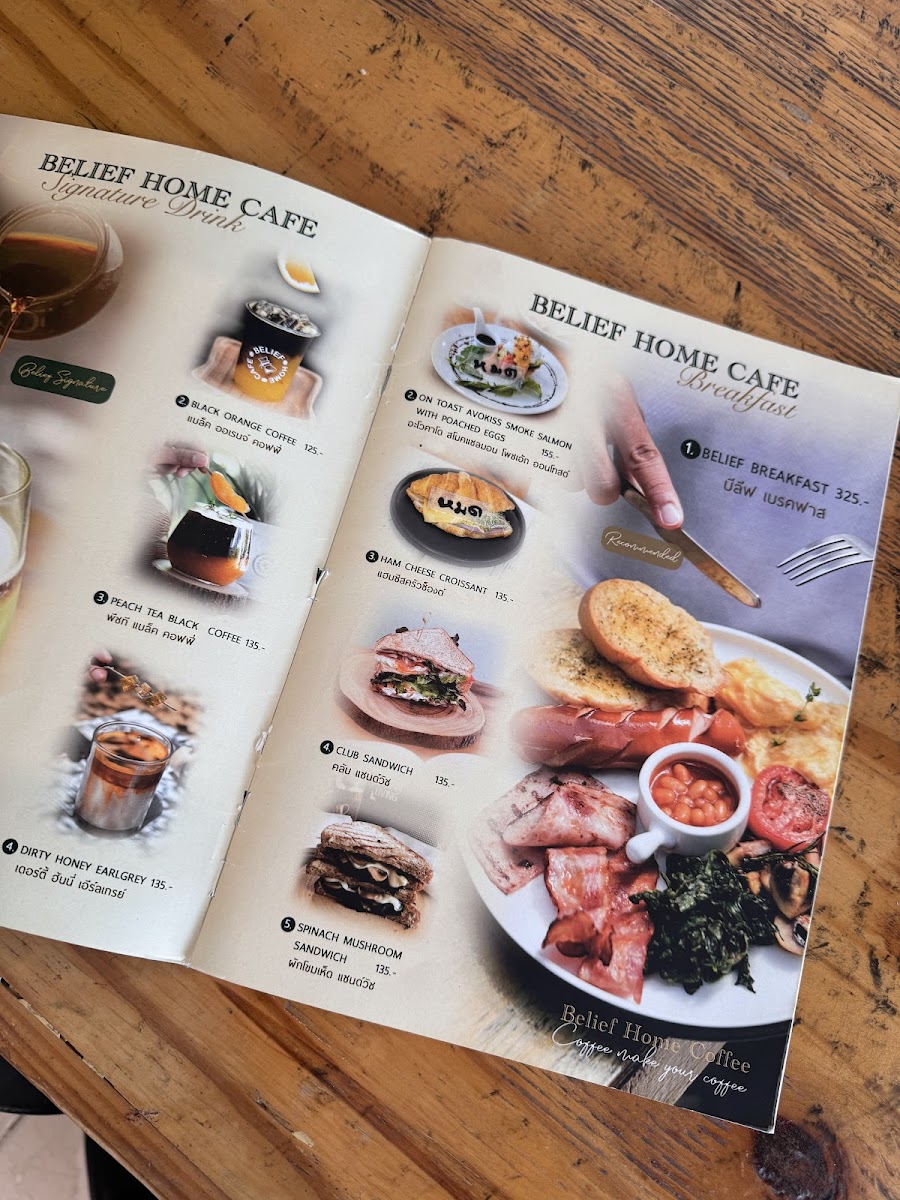 Belief Home Cafe Photo Menu 9