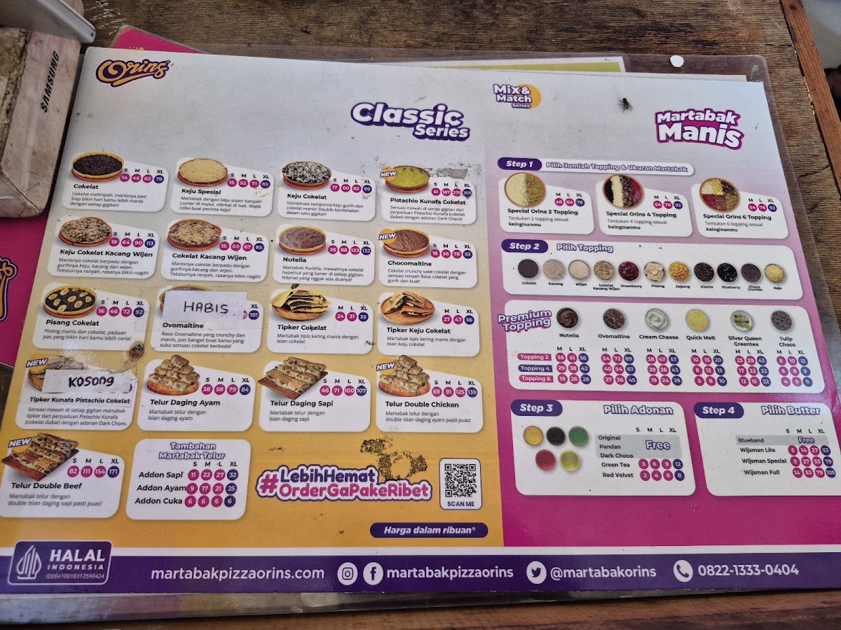 Martabak Pizza Orins Rawamangun Photo Menu 8