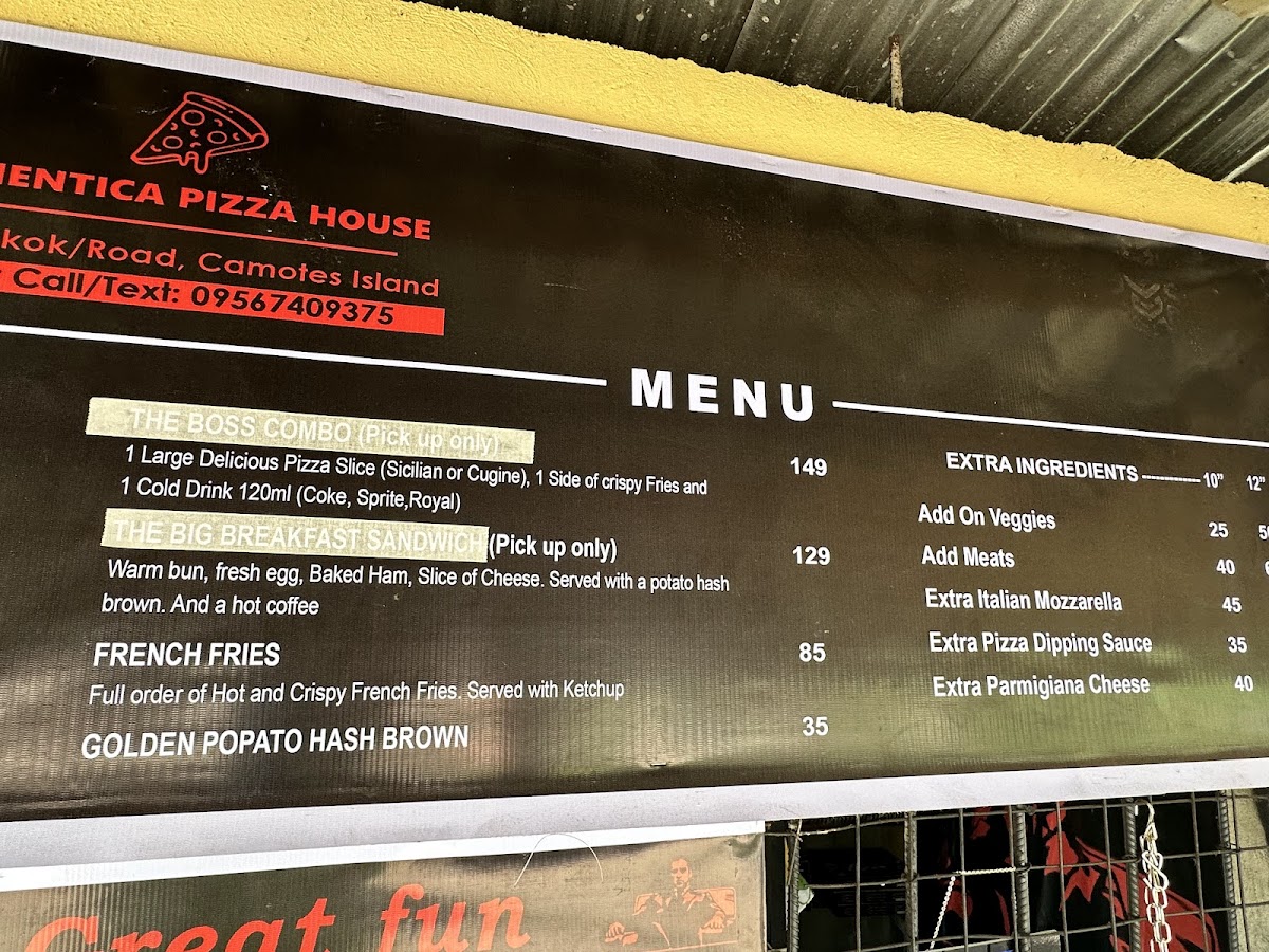 Authentica Pizza and Burger House Photo Menu 3