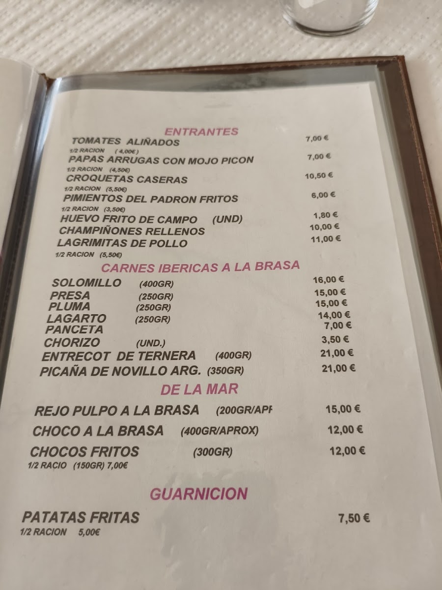 Restaurante Las Candelas Photo Menu 1