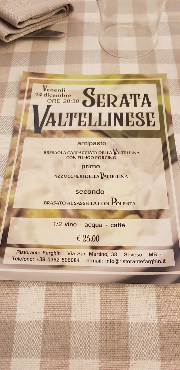 Ristorante Pizzeria Farghin Photo Menu 1