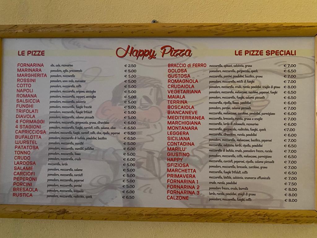 Happy Pizza di Conti Giuseppe Photo Menu 1