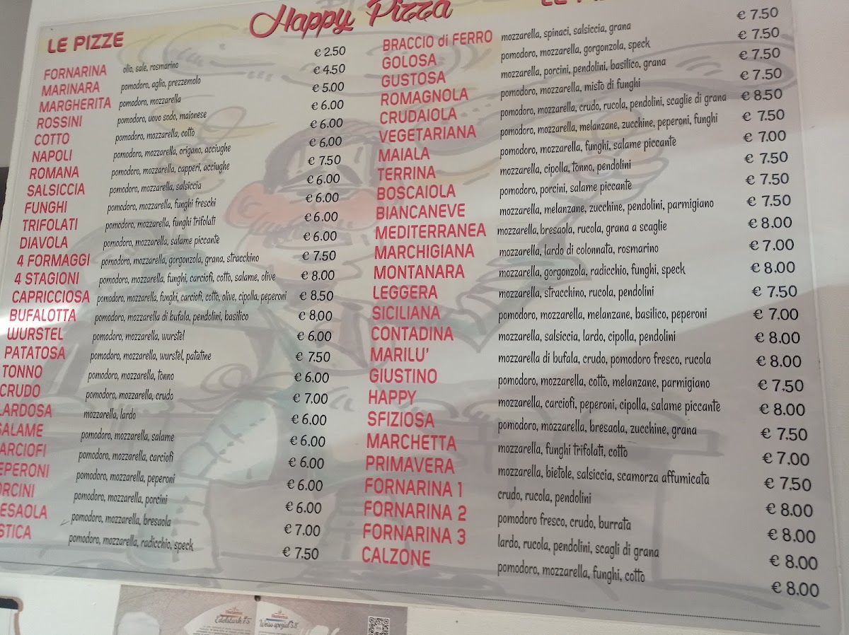 Happy Pizza di Conti Giuseppe Photo Menu 2