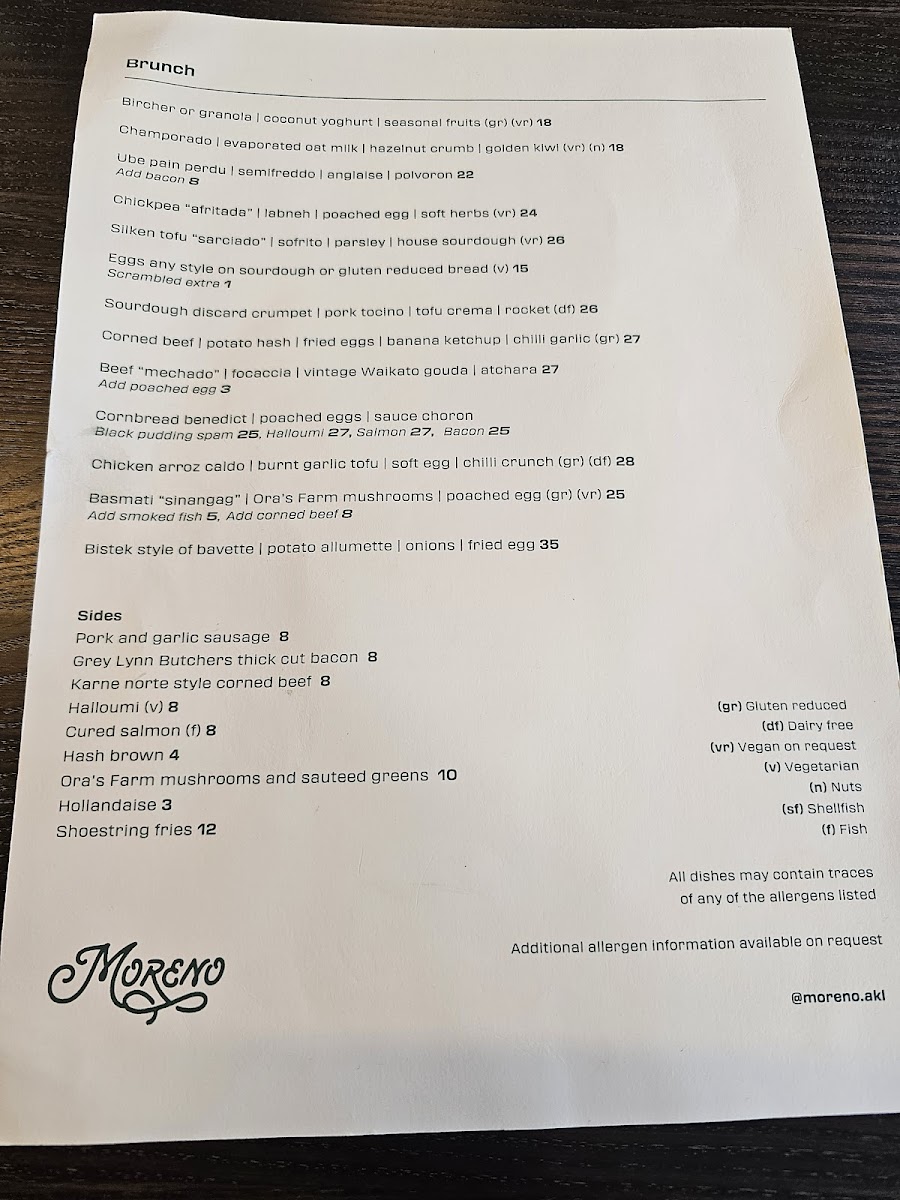 Moreno cafe and bakery Photo Menu 2