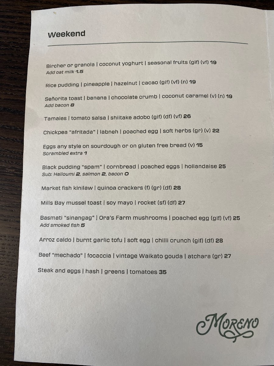 Moreno cafe and bakery Photo Menu 7