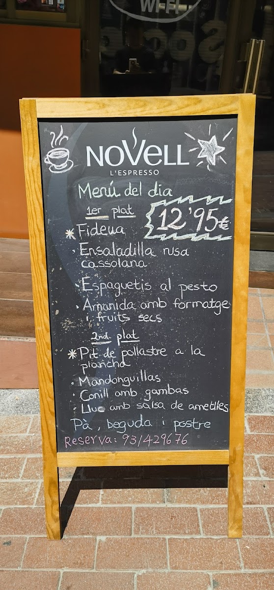Cafeteria Nova Font Vella Photo Menu 2