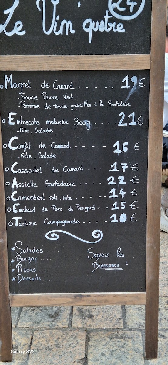 Le vin quatre Photo Menu 3