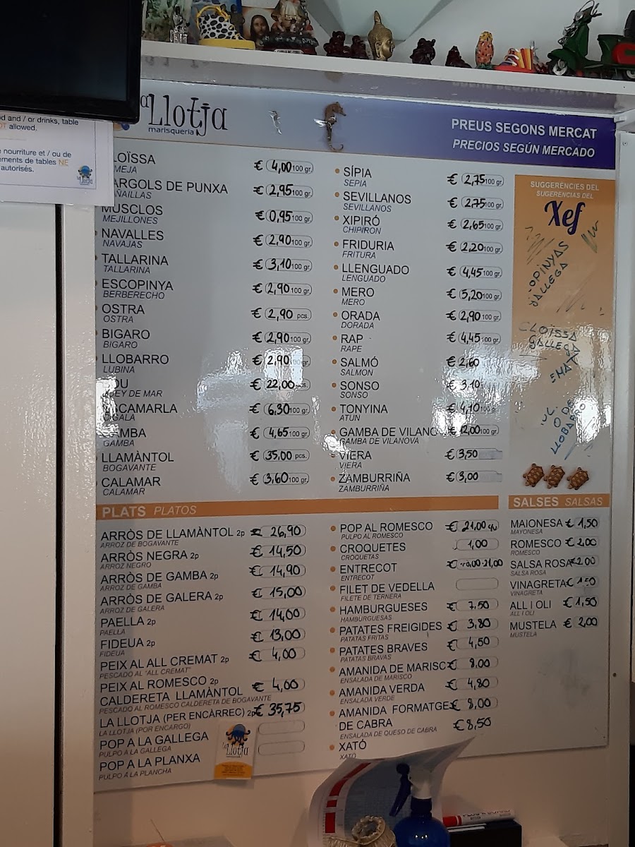 La Llotja Marisqueria Photo Menu 7