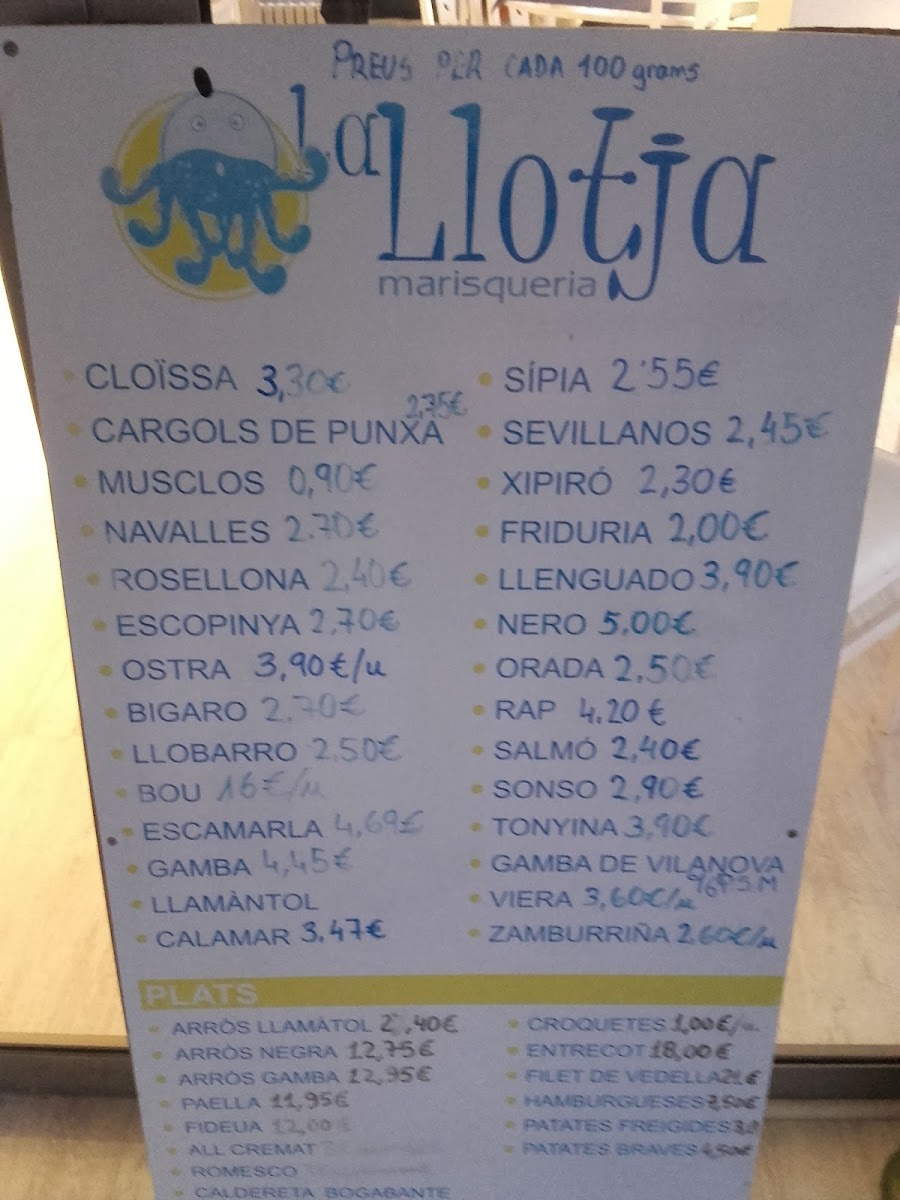 La Llotja Marisqueria Photo Menu 8