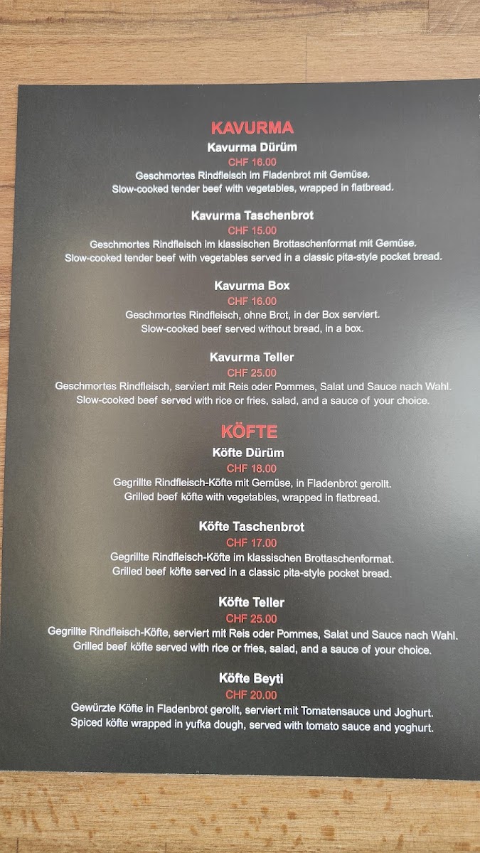 Flamme Kebap Grill Haus Photo Menu 2
