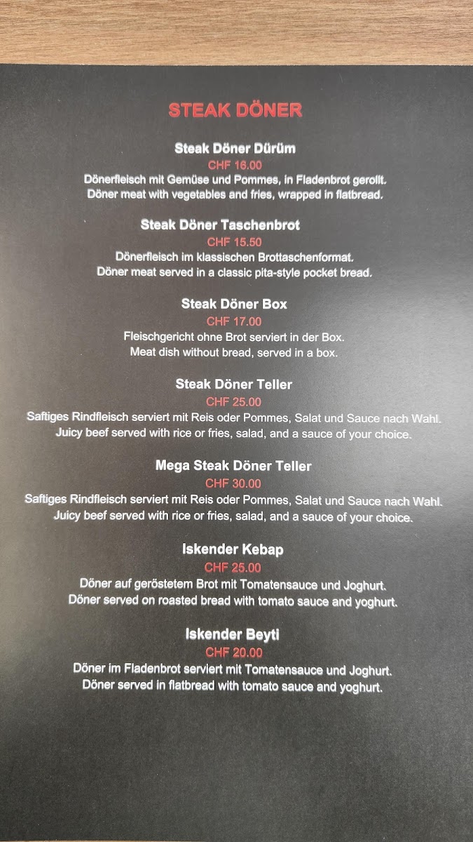 Flamme Kebap Grill Haus Photo Menu 5