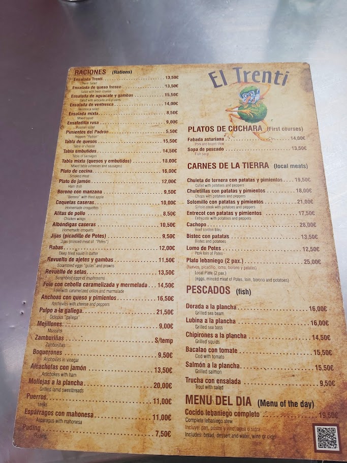 El Trenti - Bar, Restaurante y Copas Photo Menu 1