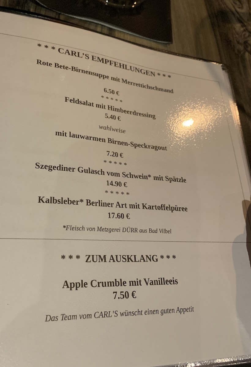 Restaurant Carl's Photo Menu 5