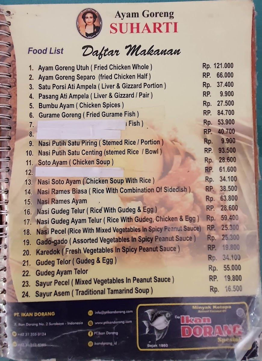 Ayam Goreng Suharti Ragunan Photo Menu 6