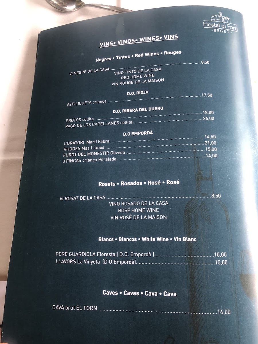 Restaurant El Forn Photo Menu 1