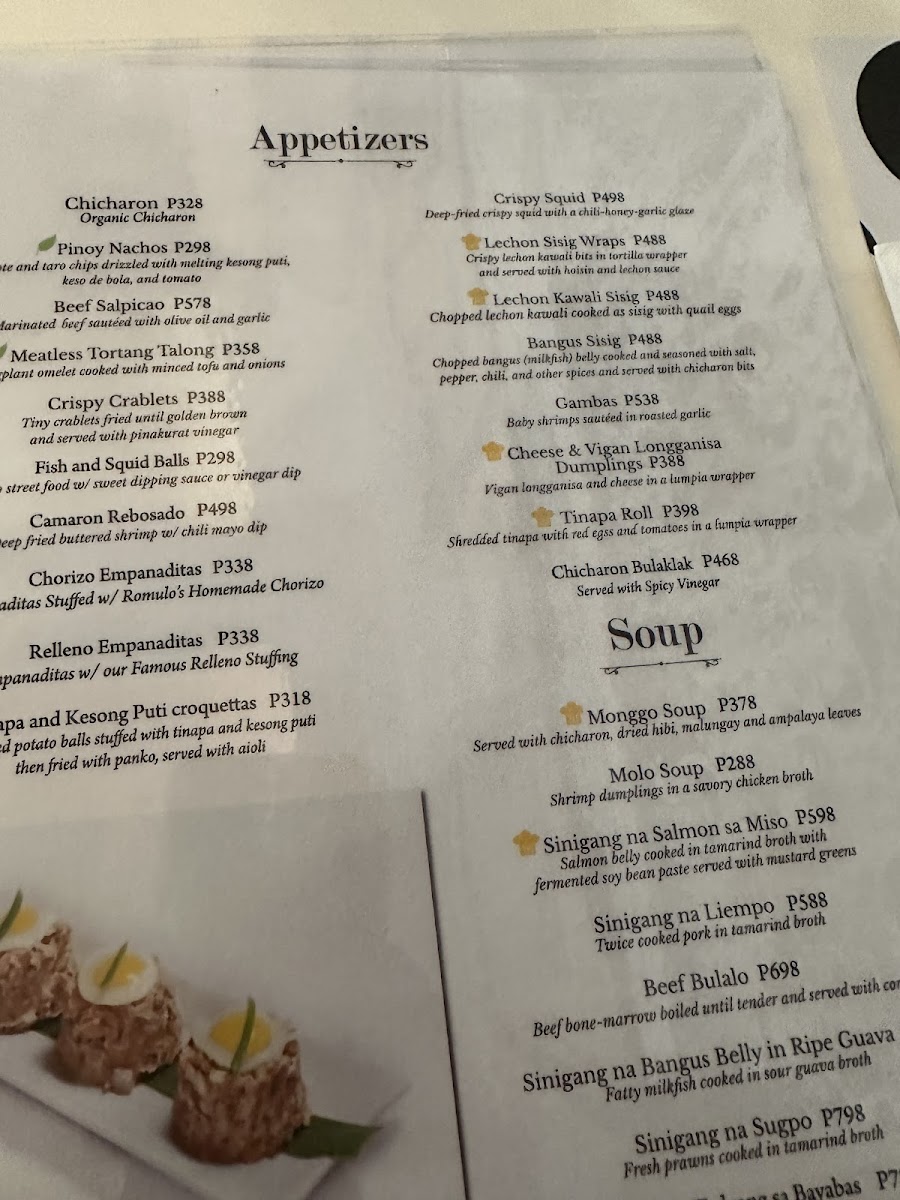 Romulo Café Photo Menu 7