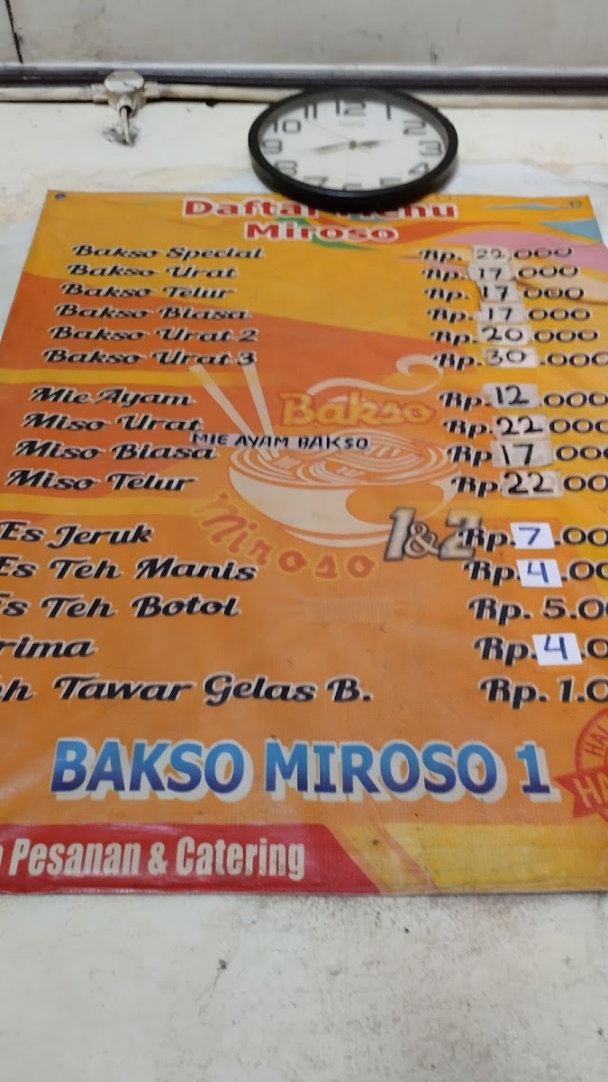 Bakso Miroso 1 Jombang Kali Photo Menu 1