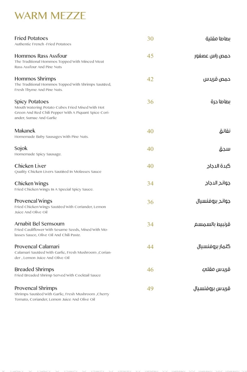 Karam Beirut Photo Menu 3