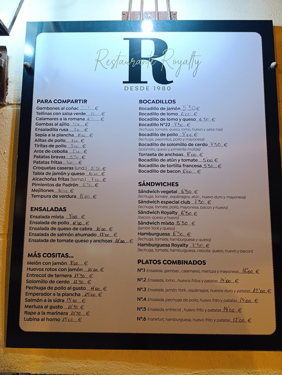 Royalty Restaurante Photo Menu 3