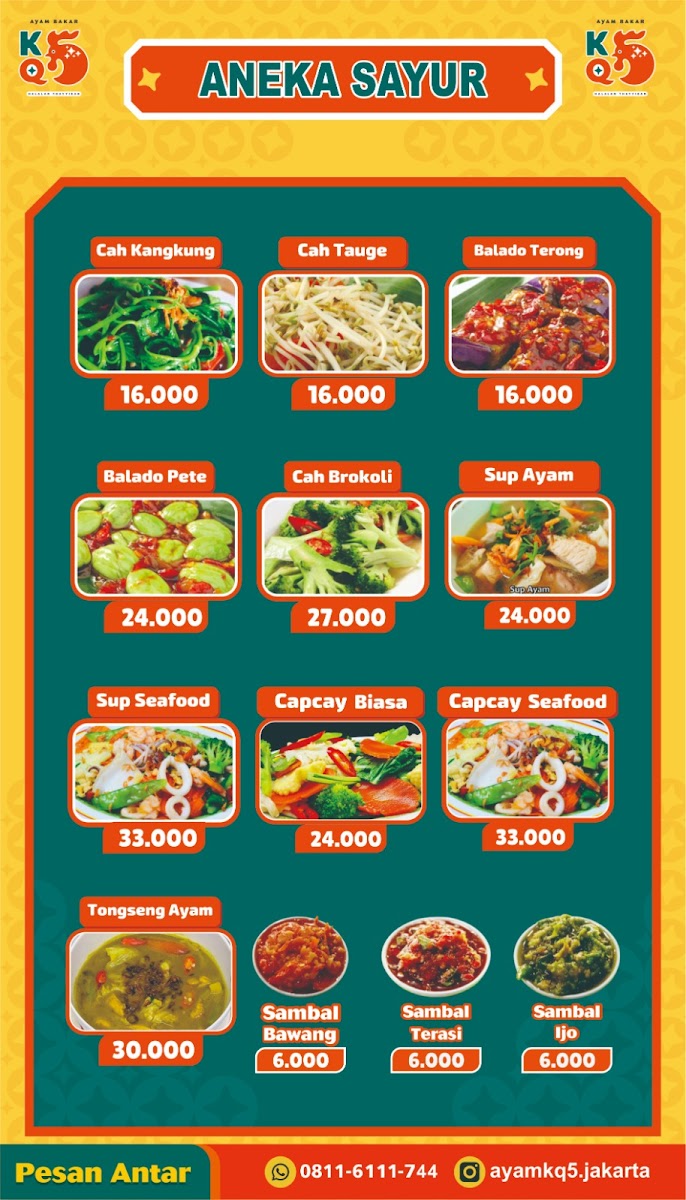 Ayam Bakar KQ5 Pondok Kelapa Photo Menu 10