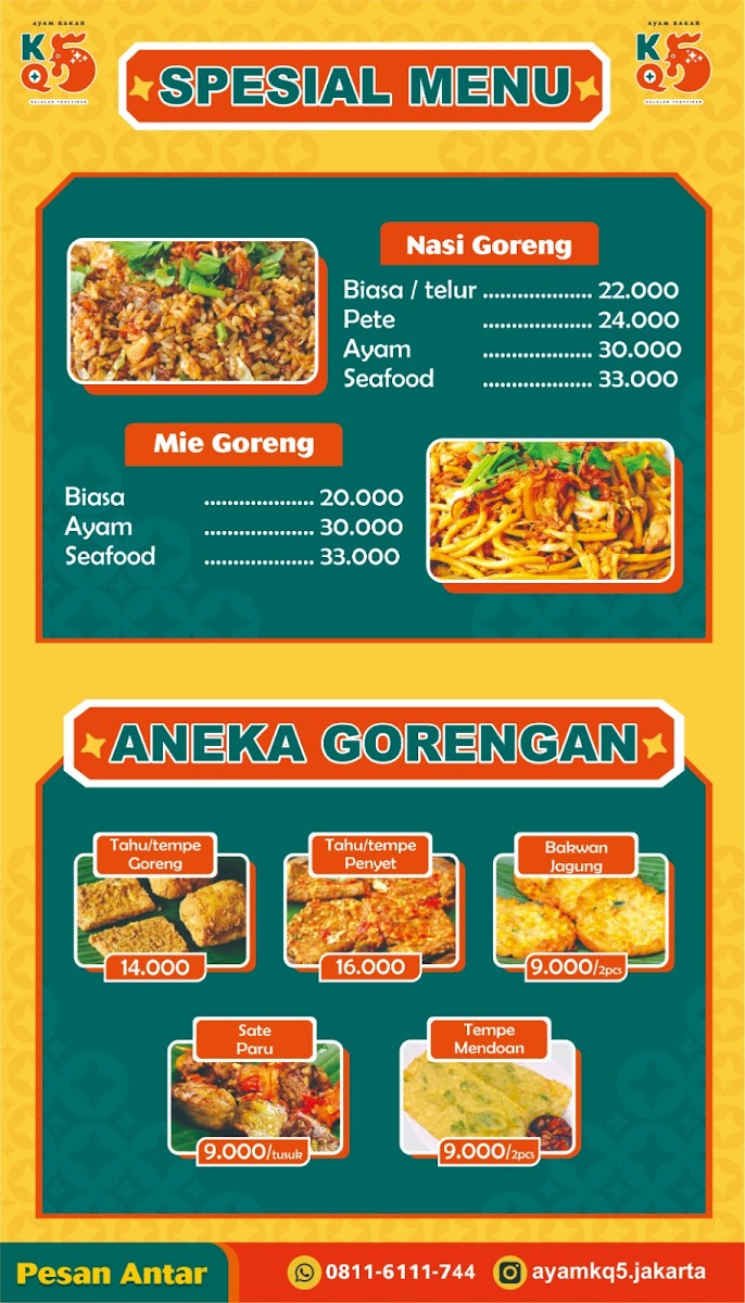 Ayam Bakar KQ5 Pondok Kelapa Photo Menu 4