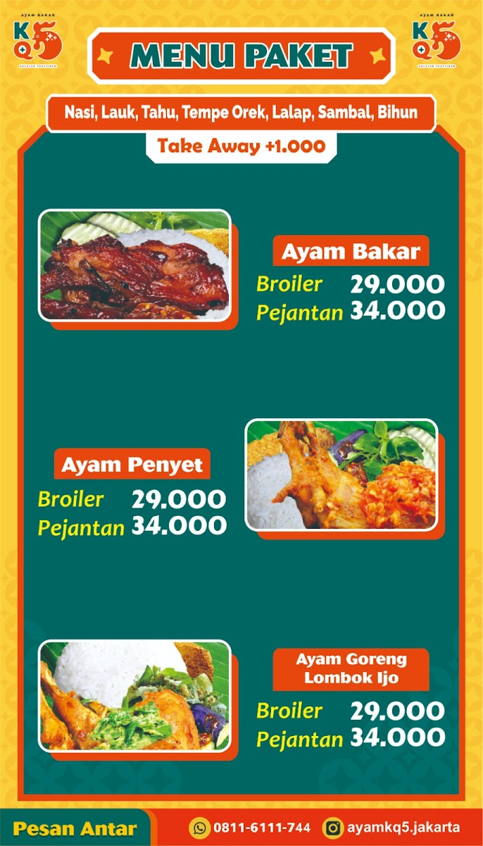 Ayam Bakar KQ5 Pondok Kelapa Photo Menu 5