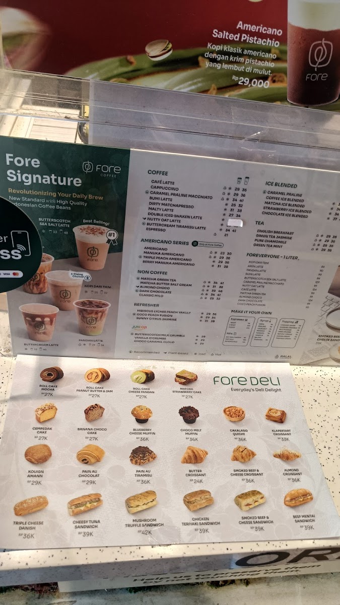 Fore Coffee - Greenville Photo Menu 6