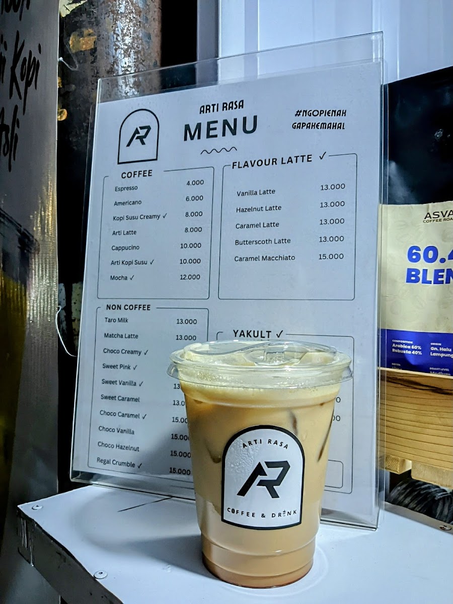 Arti Rasa Coffee Tipar Photo Menu 1