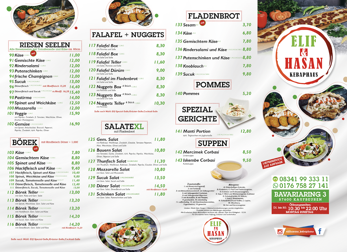 Elif Pizza & Pide Photo Menu 2