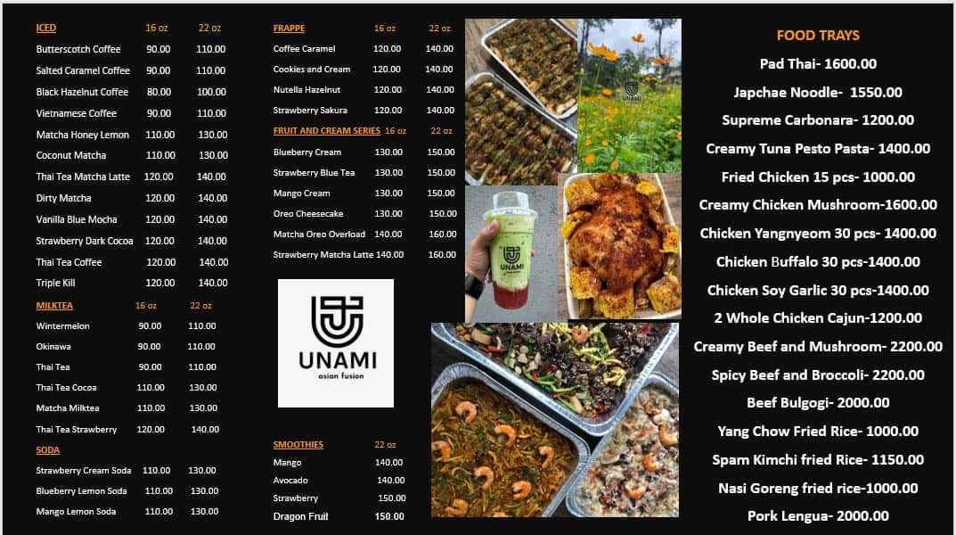 UNAMI asian fusion Photo Menu 1