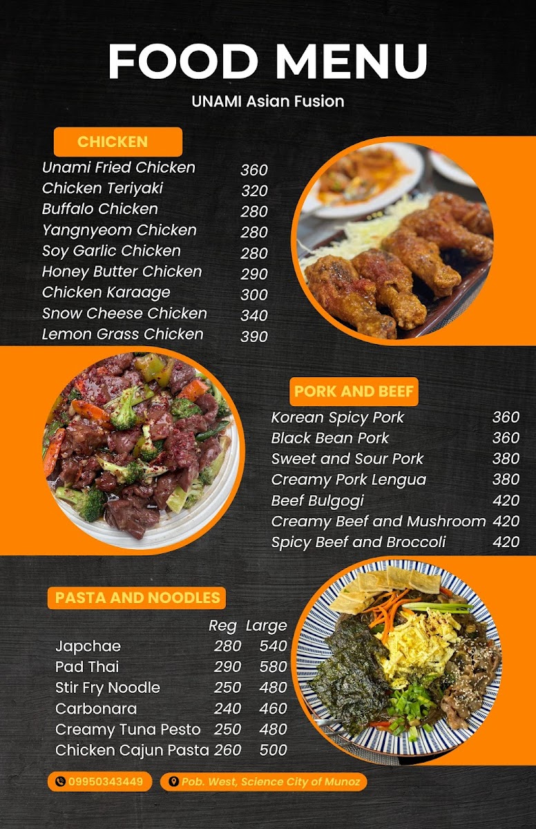 UNAMI asian fusion Photo Menu 2