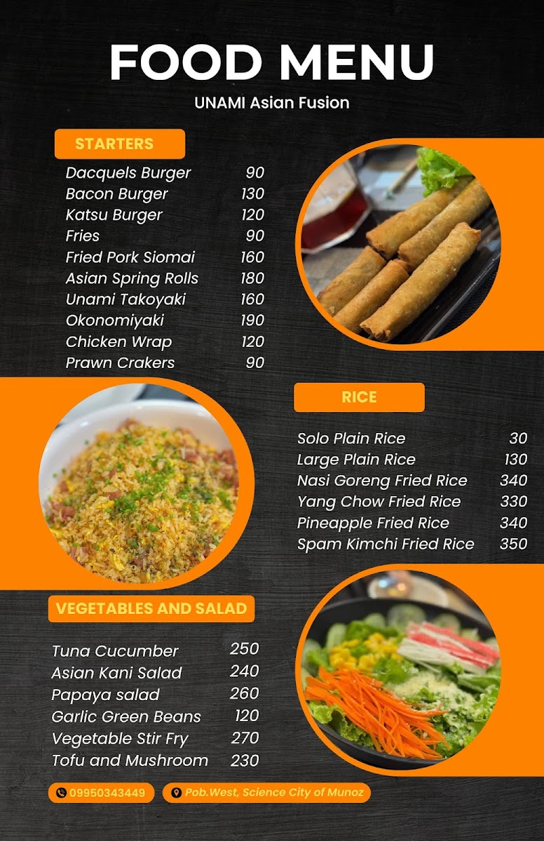 UNAMI asian fusion Photo Menu 7