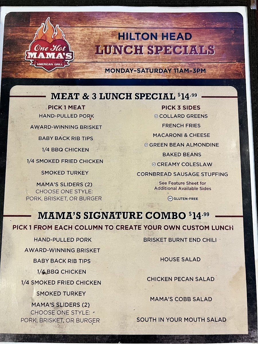 One Hot Mama's BBQ Photo Menu 8