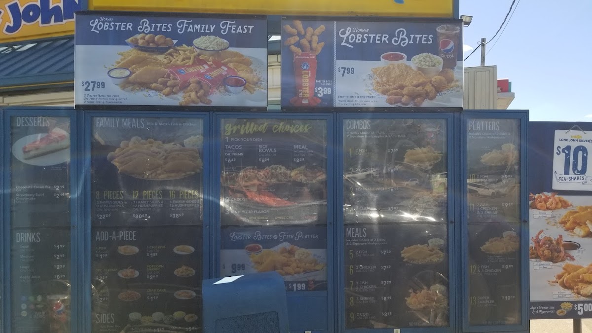 Long John Silver's Photo Menu 1