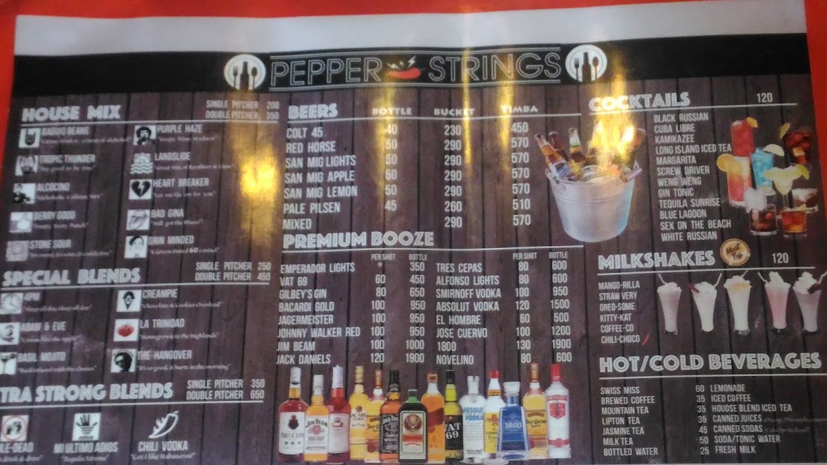 PEPPER STRINGS Photo Menu 1