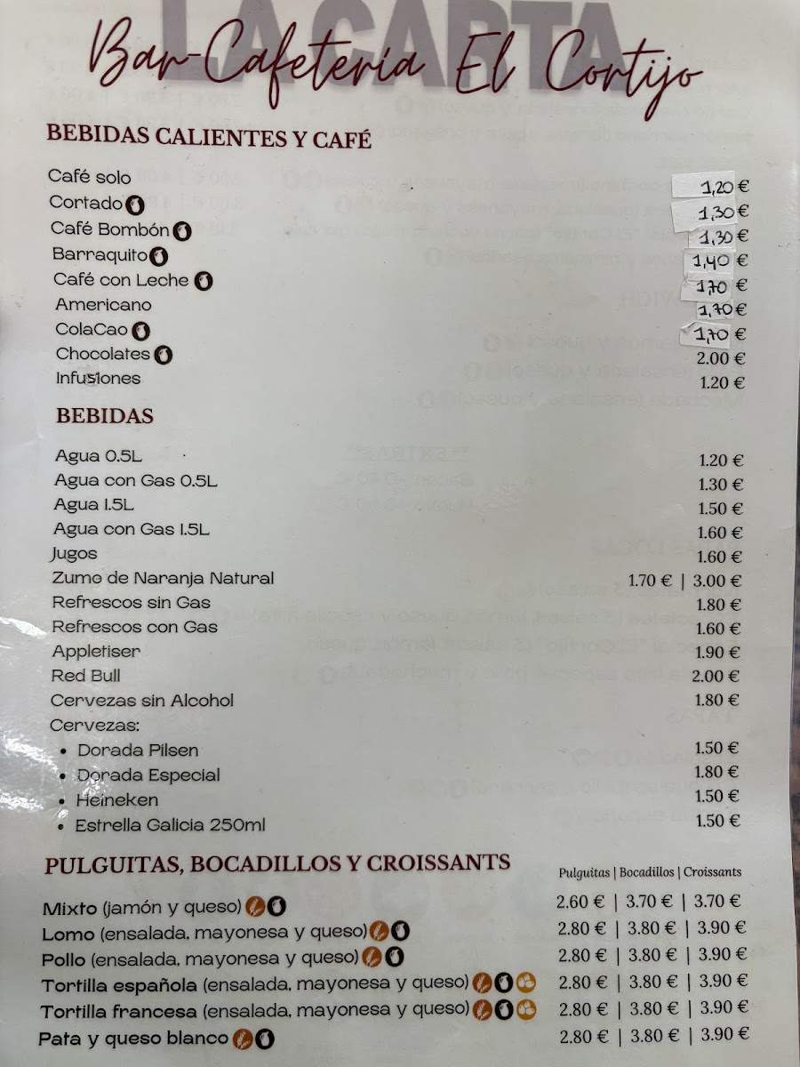 Bar Restaurante El Cortijo Photo Menu 2