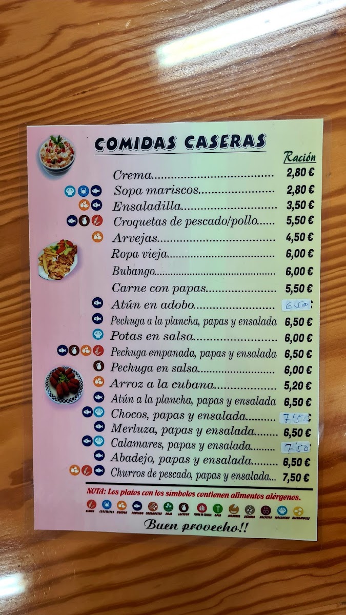 Bar Restaurante El Cortijo Photo Menu 3