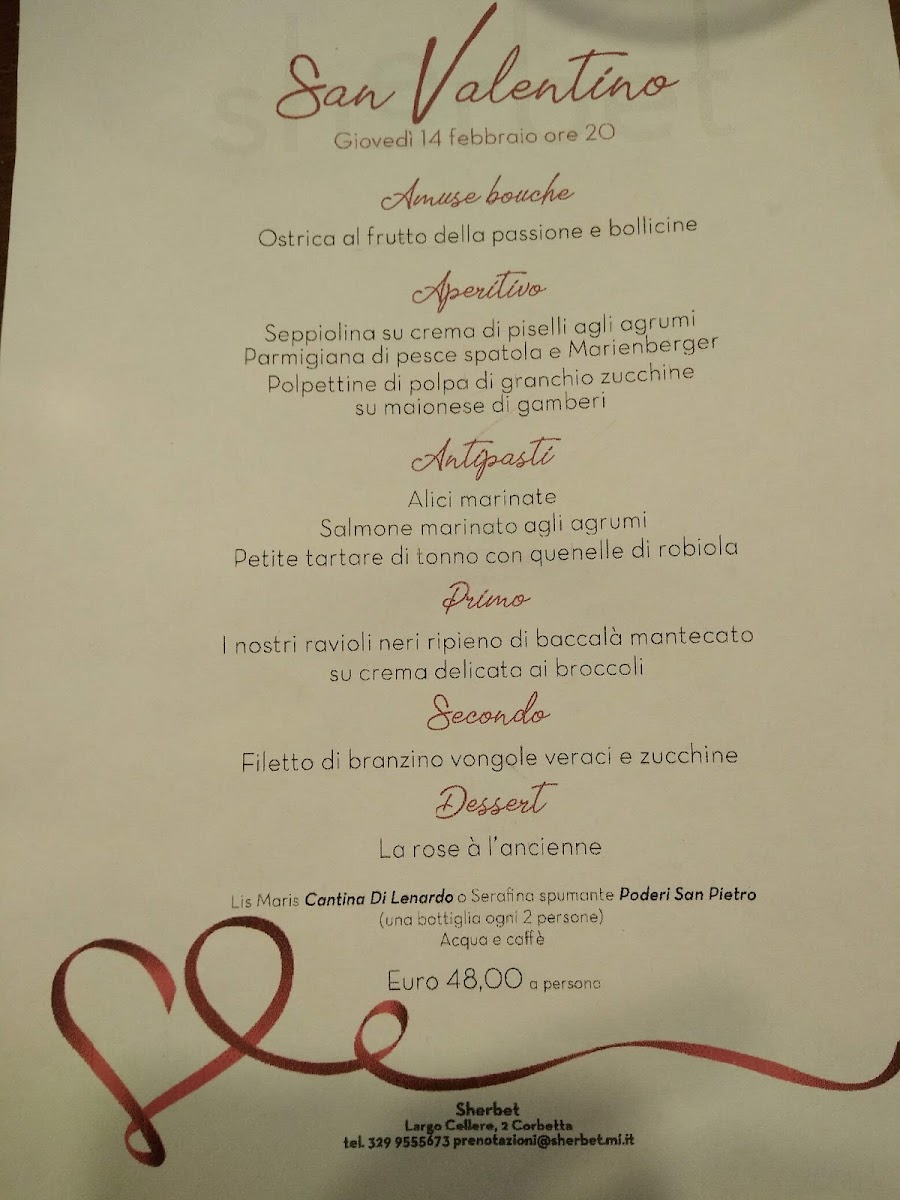 SHERBET RISTORANTE Photo Menu 9