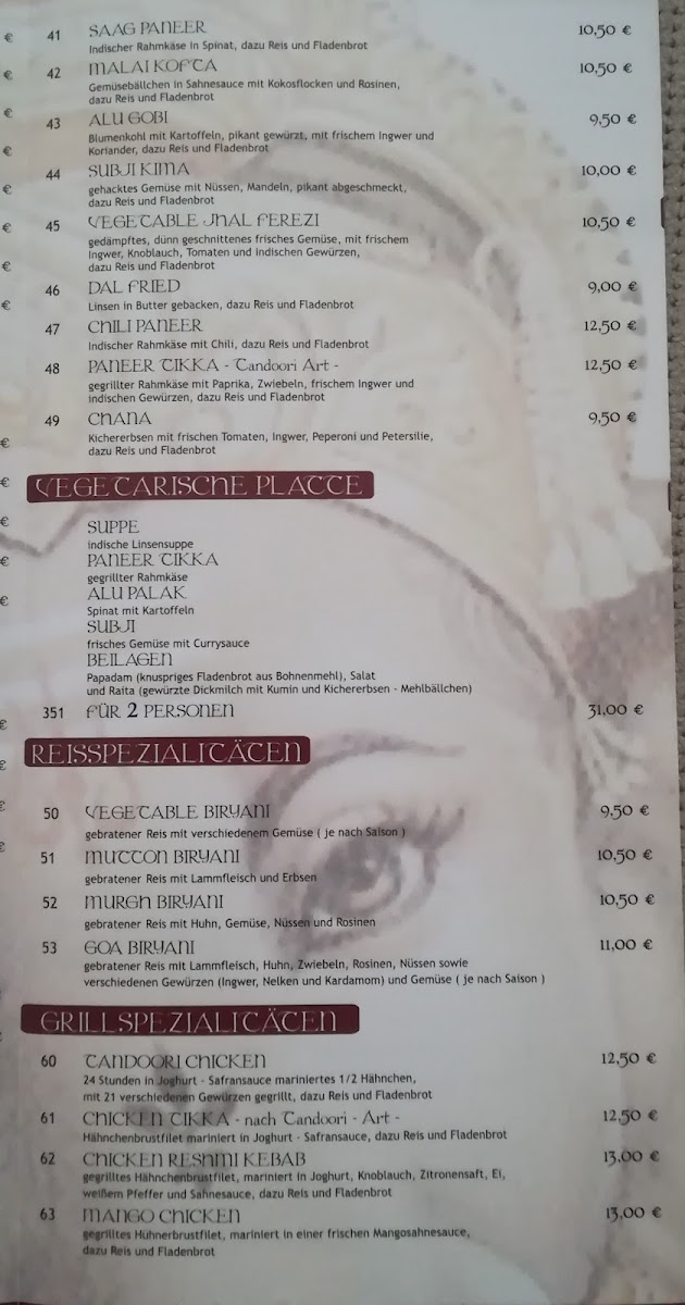 Indisches Restaurant Maharaja Photo Menu 5