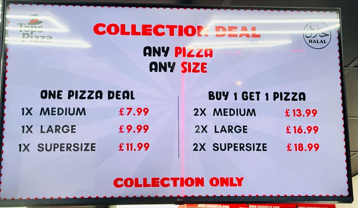 Tops Pizza Birmingham SE Photo Menu 4