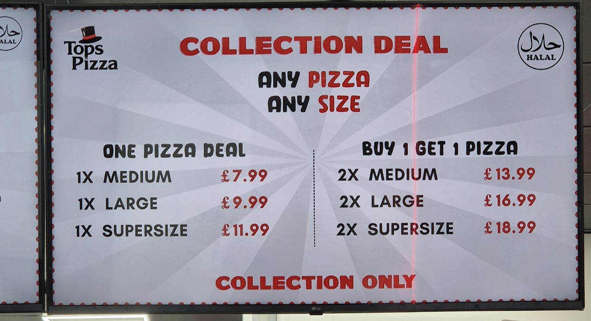 Tops Pizza Birmingham SE Photo Menu 5