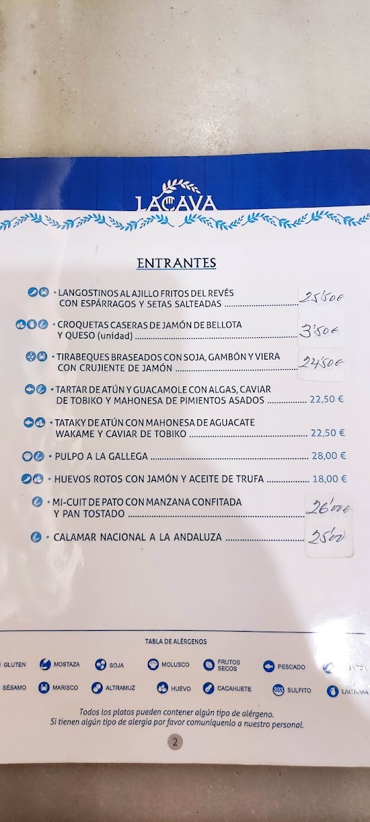 Restaurante Gastrotaberna Lacava Photo Menu 1