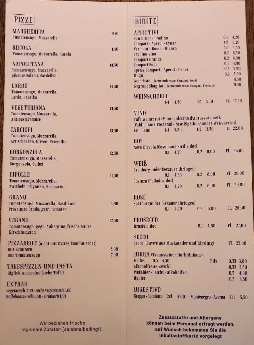 Pizzeria Grano Photo Menu 2