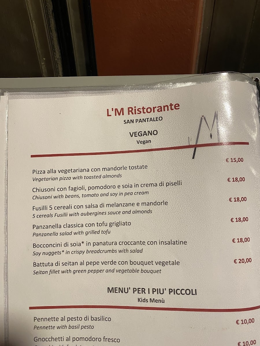 L'M Ristorante Photo Menu 3