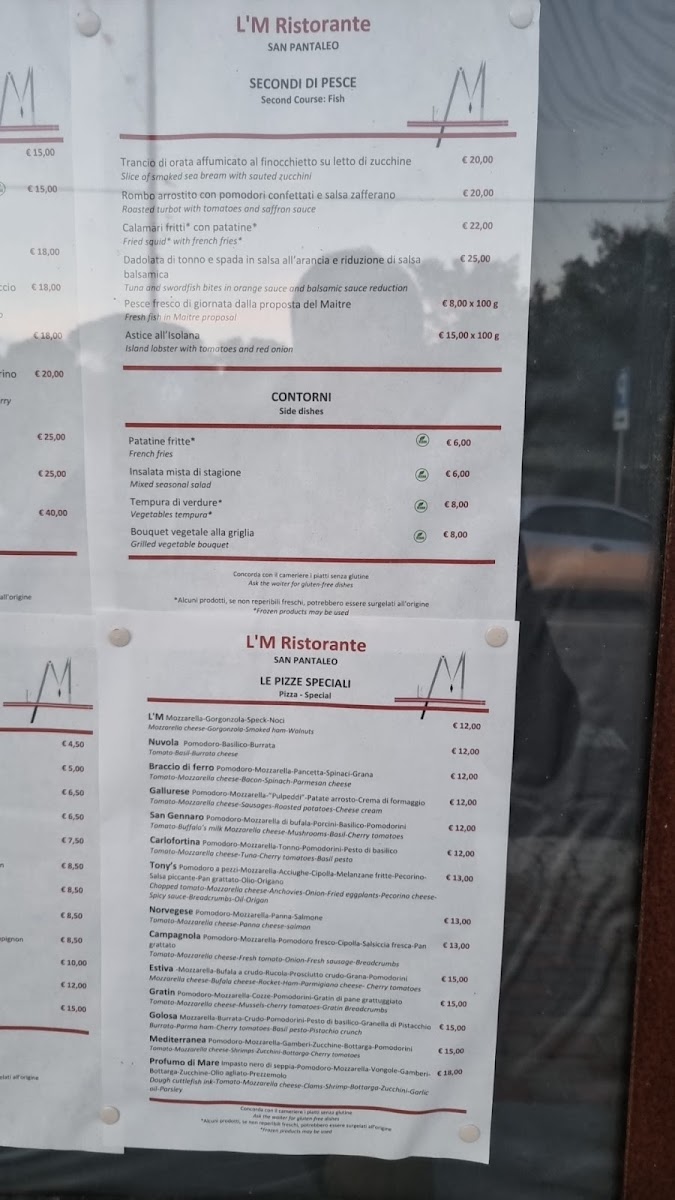 L'M Ristorante Photo Menu 5