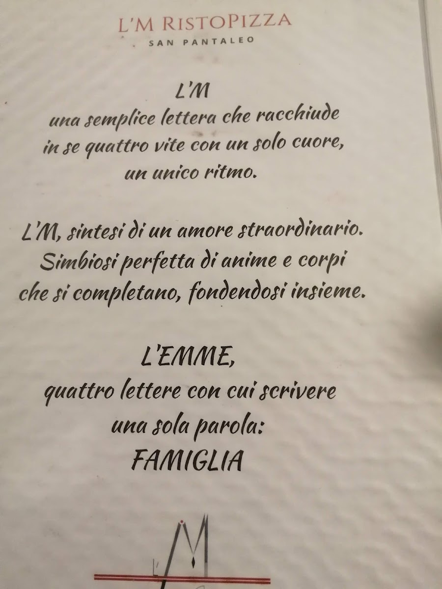 L'M Ristorante Photo Menu 8