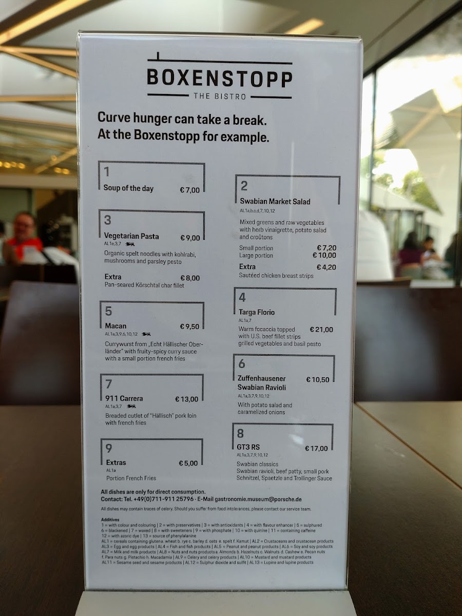 Boxenstopp STUTTGART Photo Menu 10