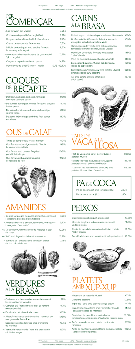 Mussol Pedralbes Photo Menu 1