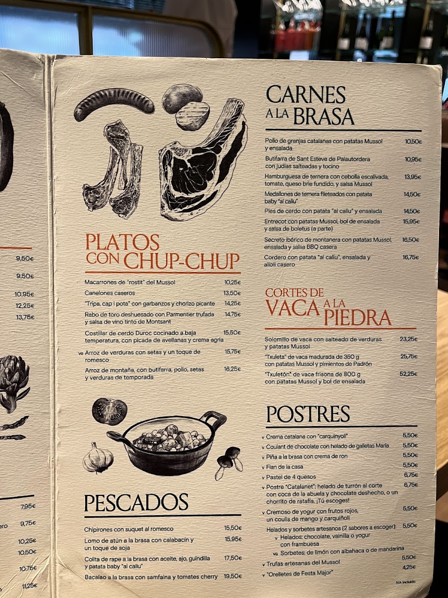 Mussol Pedralbes Photo Menu 5
