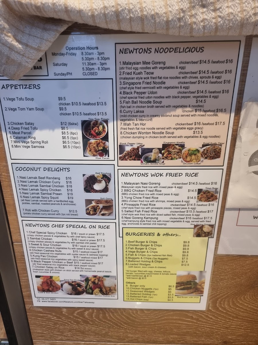 Newton Cafe & Noodle Bar Photo Menu 10